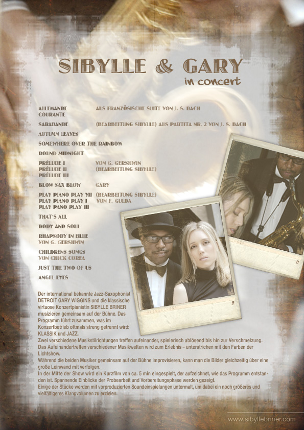 Sibylle Briner spielt Jazz mit Gary Wiggins